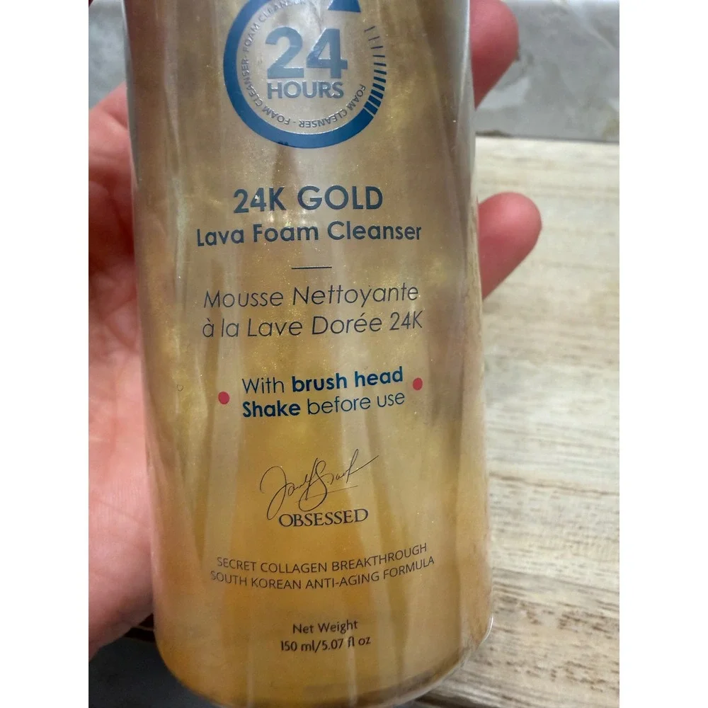 Secret Collagen 24K Gold Lava‎ Foam Cleanser with Brush Head 150ml